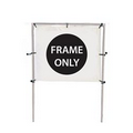 6'W x 5'H In-Ground Single Banner Hardware Only